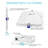 8'' Dimmable Air-Tight IC Rated LED Canless Recessed Lighting Kit