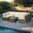 Wicker 6 - Person Modular Patio Conversation Sets with Cushions-2099102511