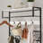 Hall Tree with Bench and Shoe Storage, Iron-Wood Finish Hall Tree, Entryway Coat Rack and Shoe Storage Organizer, Large Shoe Rack with Storage Shelf Hanging Bar for Foyer, Bedroom, Living Room, Marble-1420514455