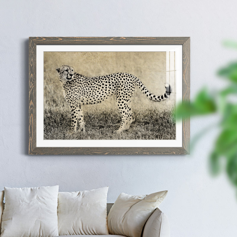 Camouflage - Photographie avec cadre photo, H 37,5 po x l 27,5 po x P 1,5 po, Encadré gris