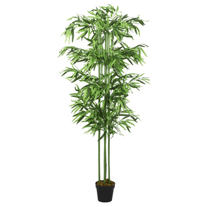 Faux Bamboo Tree Plant in Plastic Pot, 120cm H x 16cm W