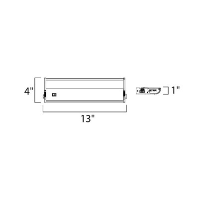 CounterMax MX-L120 LED 13'' Under Cabinet Light Bar