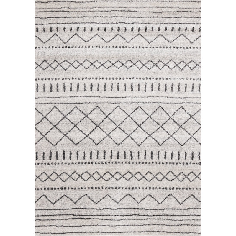 Tapis d'intérieur gris Frampton, Rectangle 5 pi 3 po x 7 pi 7 po