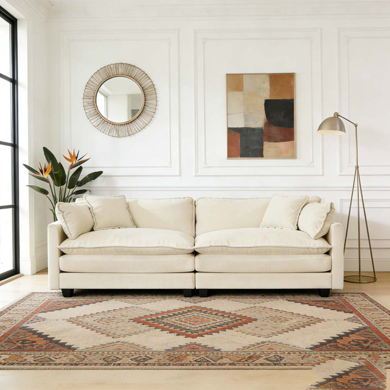 Canapé Cloud LoveSeat, Beige