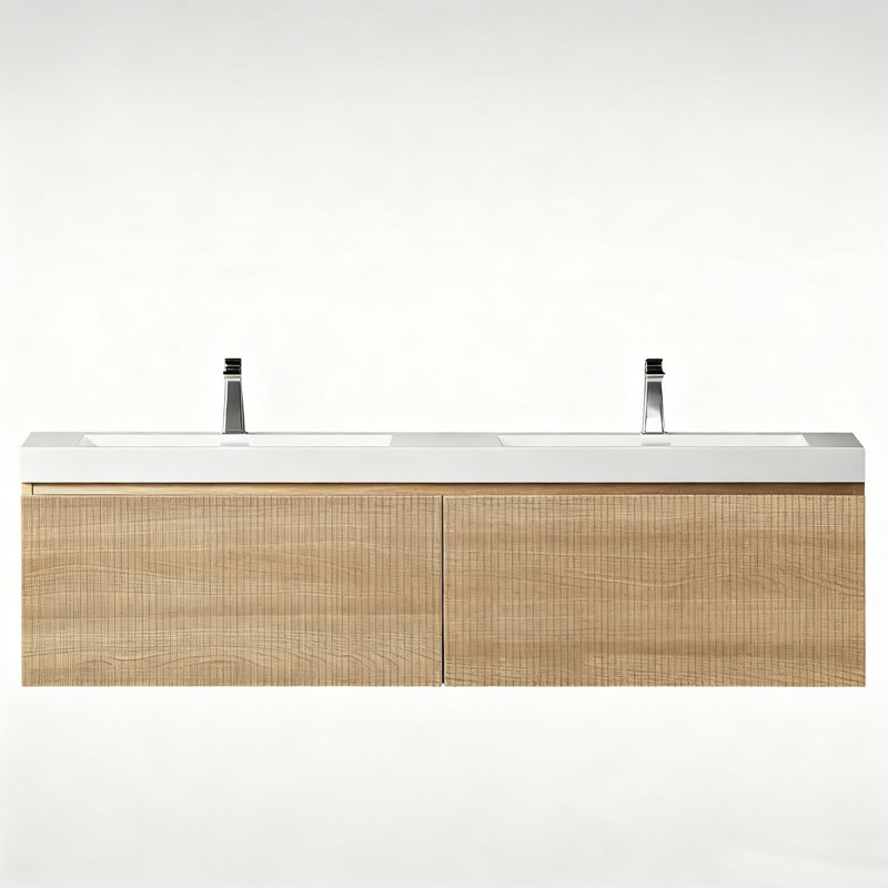 60" Floating Bathroom Vanity with Double Sink