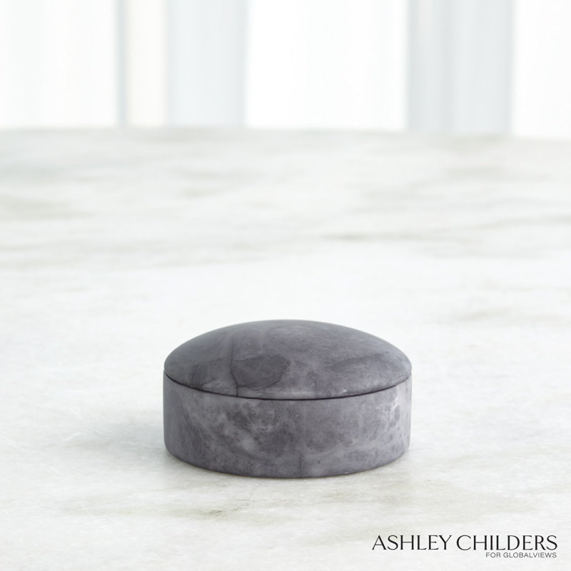 Gala Alabaster Canister-Short, Gray