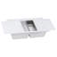 Évier de cuisine encastré en granite à montage sur plan de travail encastrable Ruvati 34 pouces - blanc arctique mat --48711216
