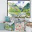 «Beautiful Summer River Green Landscape III», reproduction sur toile-67466933-67466935