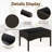 4 PCS Outdoor Reception Set Patio Rattan Sofa and Table Suite Outdoor Table with Tempered-Glass Tabletop-110199902-111009421