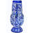 Early 19th Century Handmade Ceramic Vase W/ Blue Graphics & Expressionism
