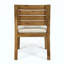 Ensemble de 2 chaises de salle à manger d'extérieur teintées au jet de sable avec coussin-1379193810