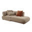 Canapé modulaire avec repose-pieds Carrick BEIGE SANDWICH