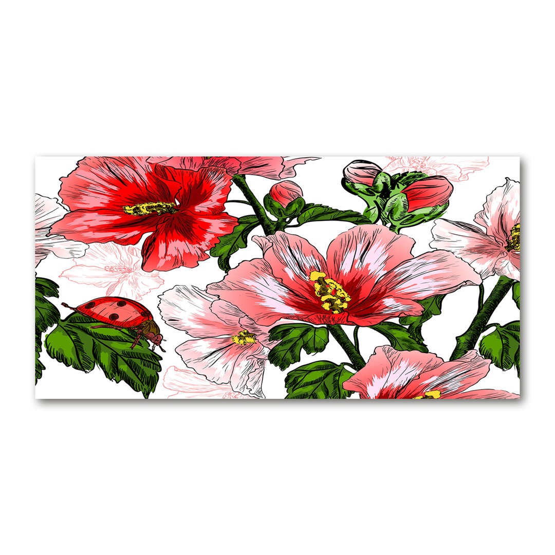 Hibiskus - Kunstdrucke auf Leinwand - Wrapped Canvas