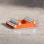 HOMCOM Motorcycle Wheel Cleaning Roller Stand Fit Tyre Width < 180mm Orange