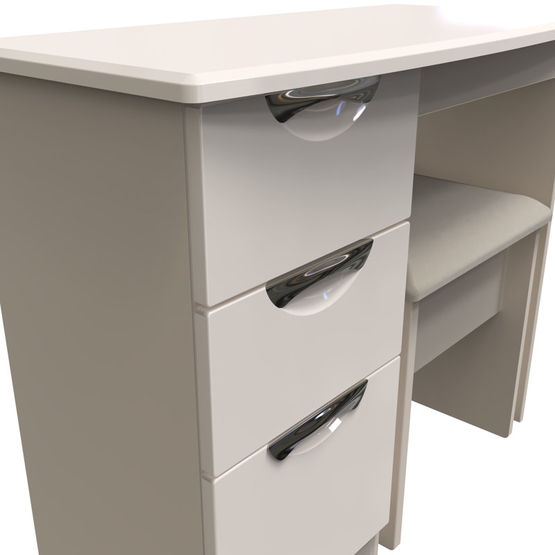 Fully Assembled Lockett Dressing Table Set, Cashmere