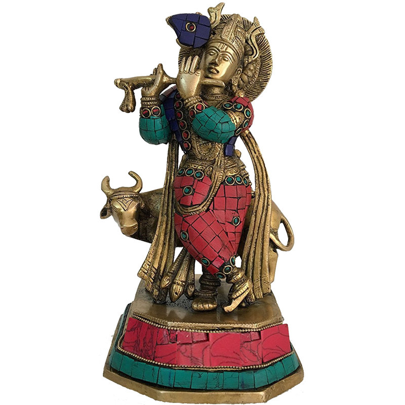 Lord Krishna avec vache