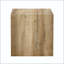 Table basse carrée en panneau de fibres à densité moyenne avec texture de bois naturel, aucun assemblage requis
