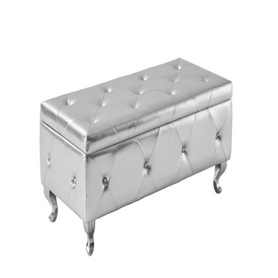 Faux Leather Upholstered Storage Bench