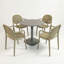 4 - Person Steel Dining Set-244074885