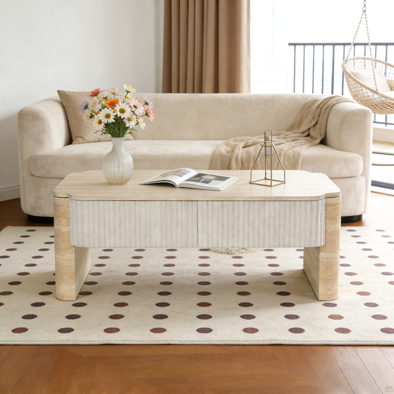 Table basse à plateau relevable