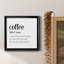 Coffee Définition - cadre photo, art textuel sur toile-428748430-428748427