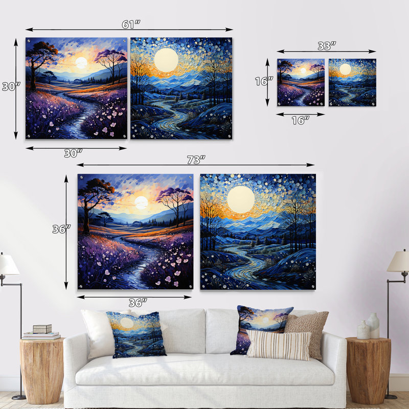 Asian Art Bamboo Whisper V - Art asiatique, ensemble d'art mural en acrylique sur verre, H 16 po x l 33 po