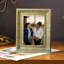Cadre photo mural 3 pièces 5 "x 7" antique doré