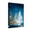 Animaux, arbres d'hiver, flocons de neige, étoiles, oiseaux, ciel nocturne-1232433335