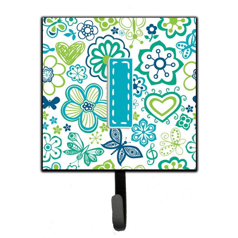 Crochet mural fleurs et papillons, I