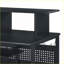 Bureau de musique avec plateau à clavier et amp; Rangement, mobile | Noir | Métal, bois synthétique-122493192