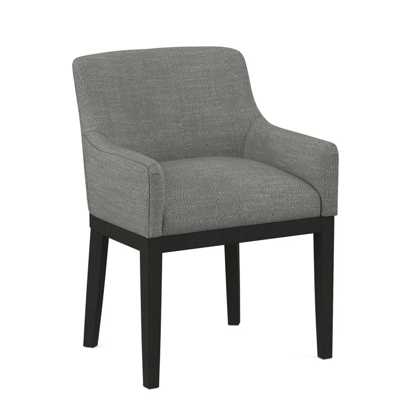 Upholstered Arm Chair, Black, 61703-88