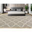 Himalayan Linen Geometric Area Rug in Gray/Beige