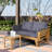 Thurso Upholstered Acacia Daybed with Mattress