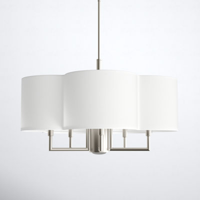 Vino Steel Dimmable Drum Chandelier