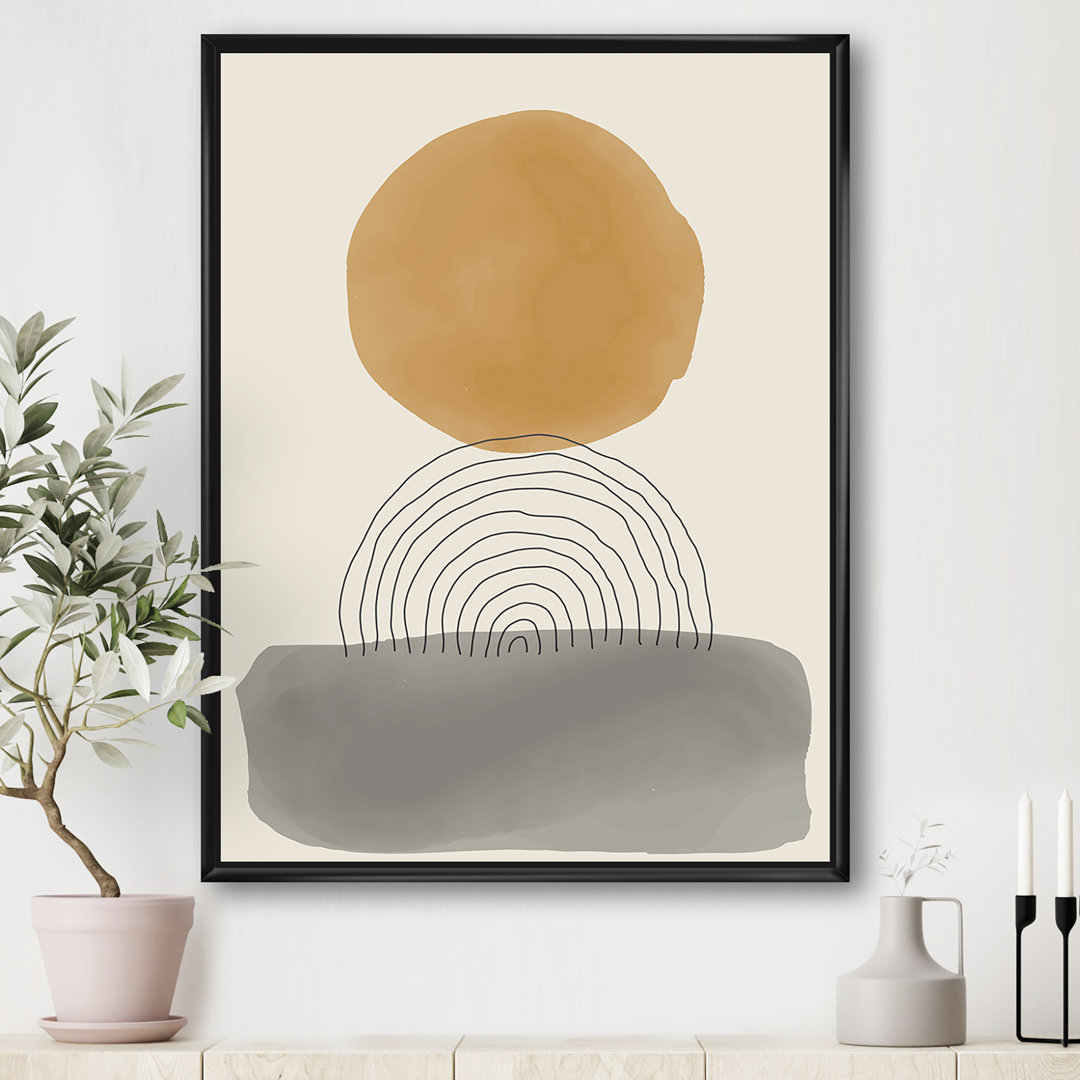 " Minimal Geometric Compostions Of Elementary Forms XXXI " East Urban Home