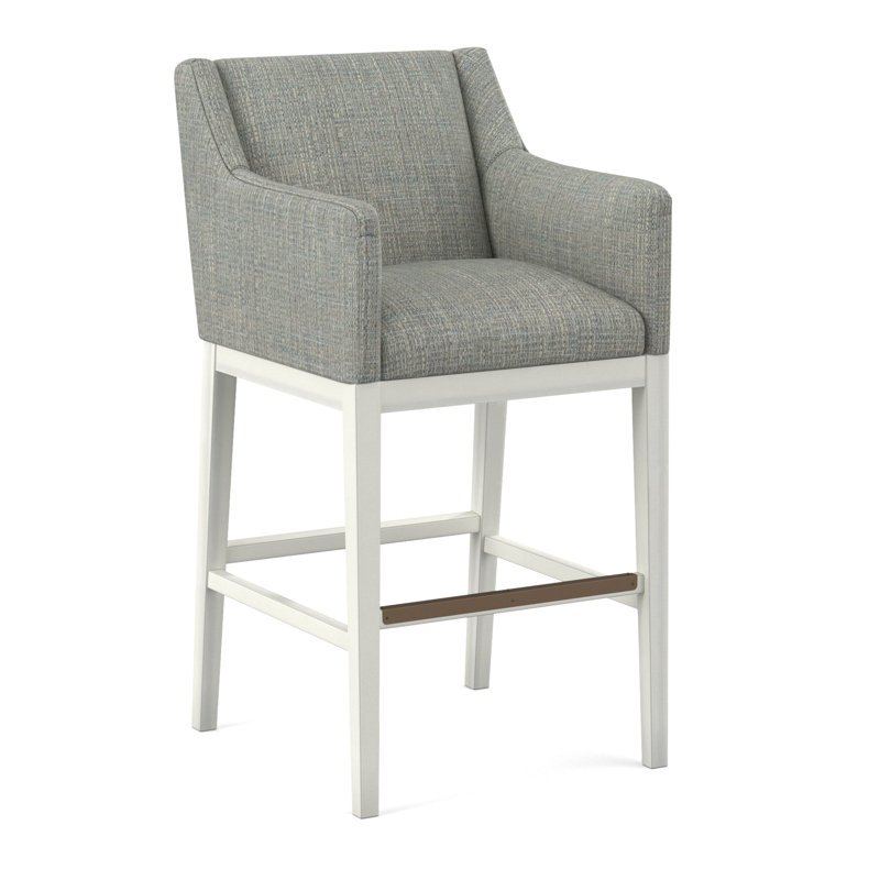 Upholstered Stool, Applause Ashton, White