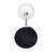 Glam Metal and Aluminum Pillar or Taper Candle Holder with Etched Glass Globe and Sleek Contemporary Design for Decorative Accent and Ambient Lighting in Modern Interiors-1456740655