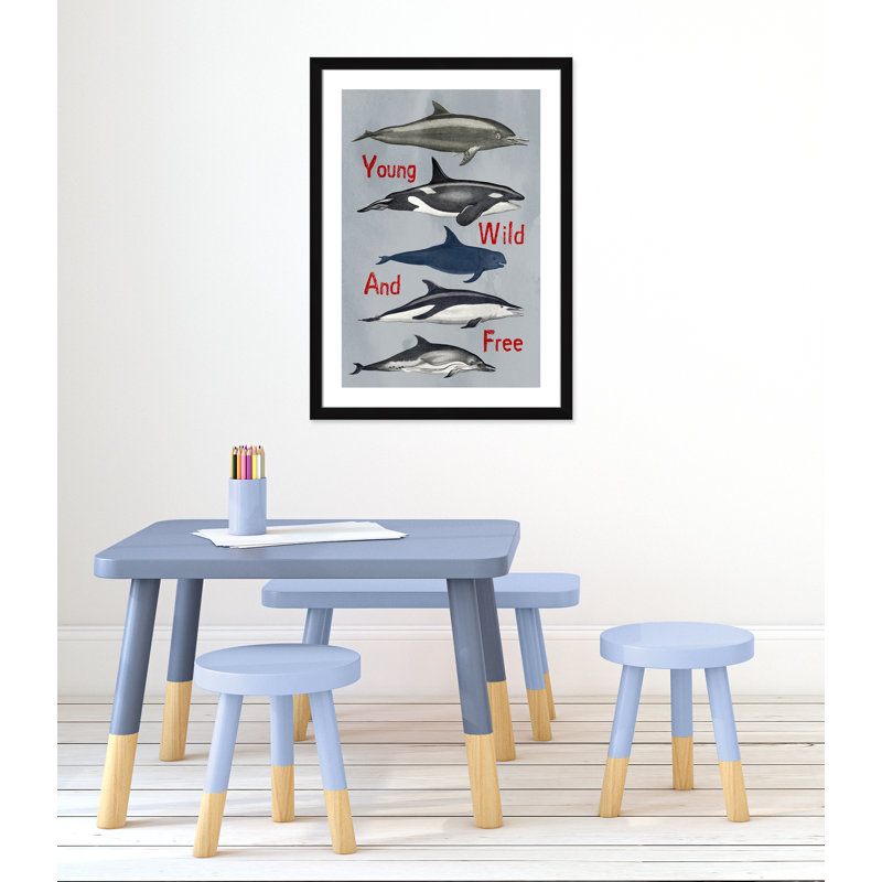 «Young and Wild», impression sur papier, H 34,5 po x l 24,5 po x P 0,6 po, Encadré plat noir