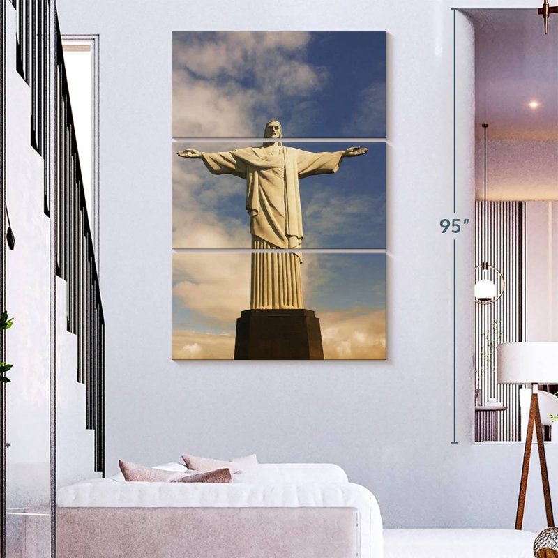 Statue de Nicci Christ Rédempteur, Brésil, H 32 po x l 20 po