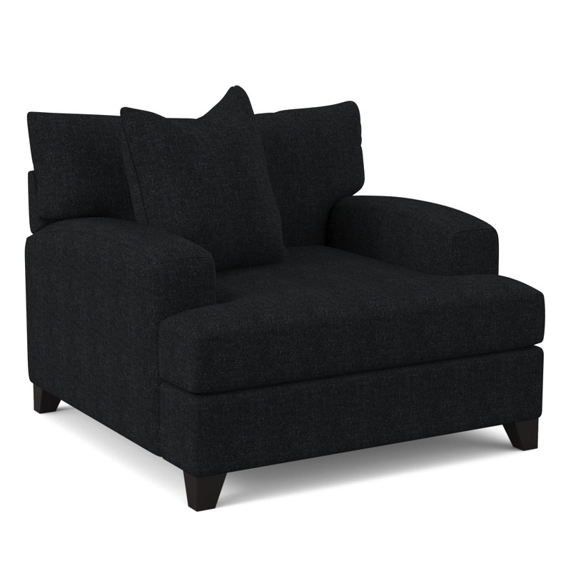 Fauteuil en polyester l 48 po Zani, Vibe chenille nocturne