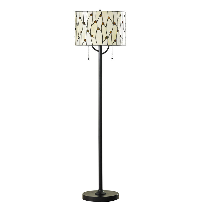 Lampe sur pied 61 po Kenyatta Tiffany, Naturel
