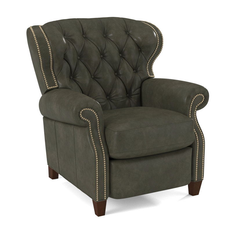 Recliner, Pecan, Applause Archway Gray