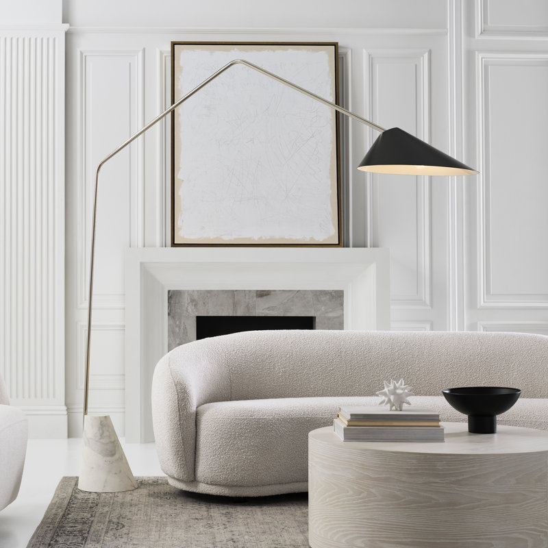 Lorna Arched Floor Lamp, Black