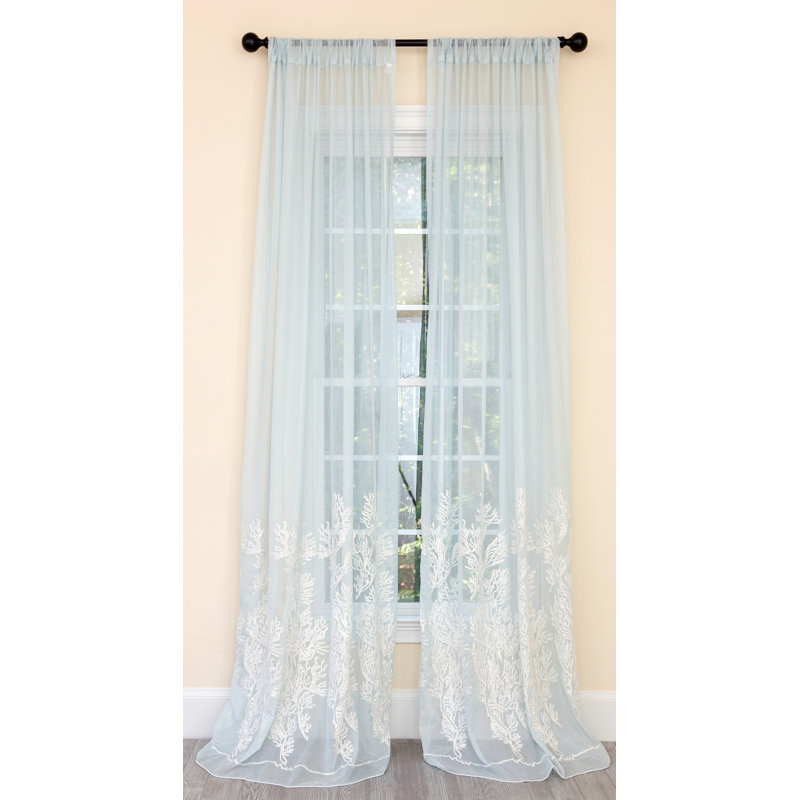 Knutson Semi Sheer Curtain Single Panel, 54" W x 120" L