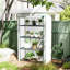 4 Tier Lean-to Mini Greenhouse Portable 110 x 50 x 171cm Green