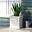 Planter - Antique White Finish Lightweight Concrete Look 13.56 In. Depth X Width 14.18 Height For Different Plants 18.83 Lb Weight High Herbs And Vegetables