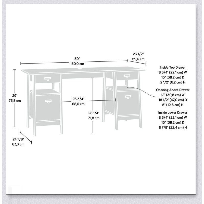 Bureau de direction élégant avec une grande surface de travail et un rangement organisé, parfait pour la productivité du bureau à domicile