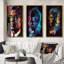 «Malcolm X Illustration», 3 pièces sur toile-1883646145-1883646144