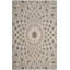Tapis intérieur / extérieur anthracite / beige tissé à la machine à motif géométrique Arneshia-22984075
