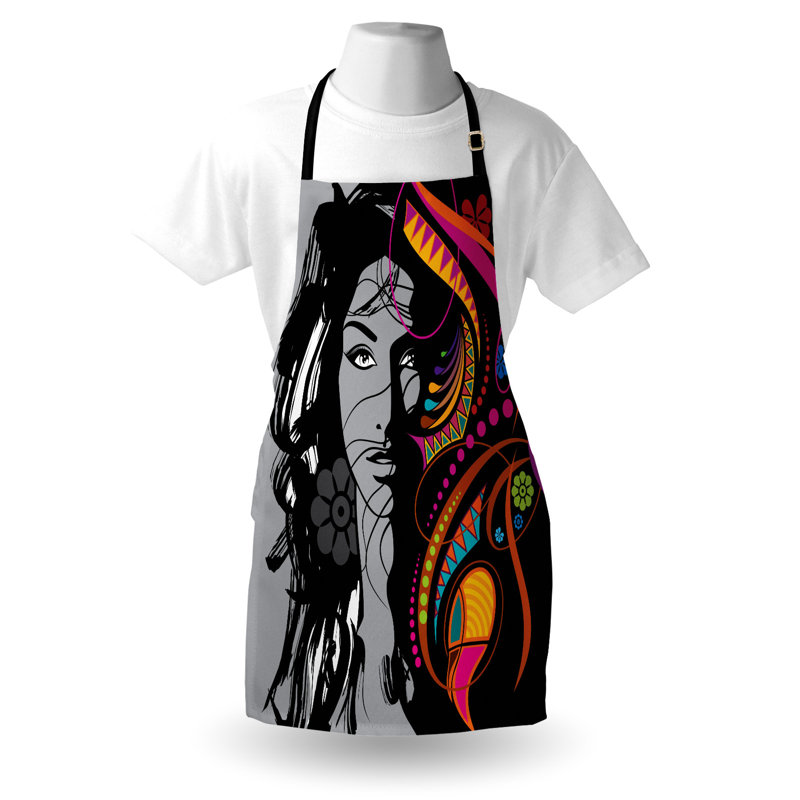 No Pattern Bib Apron